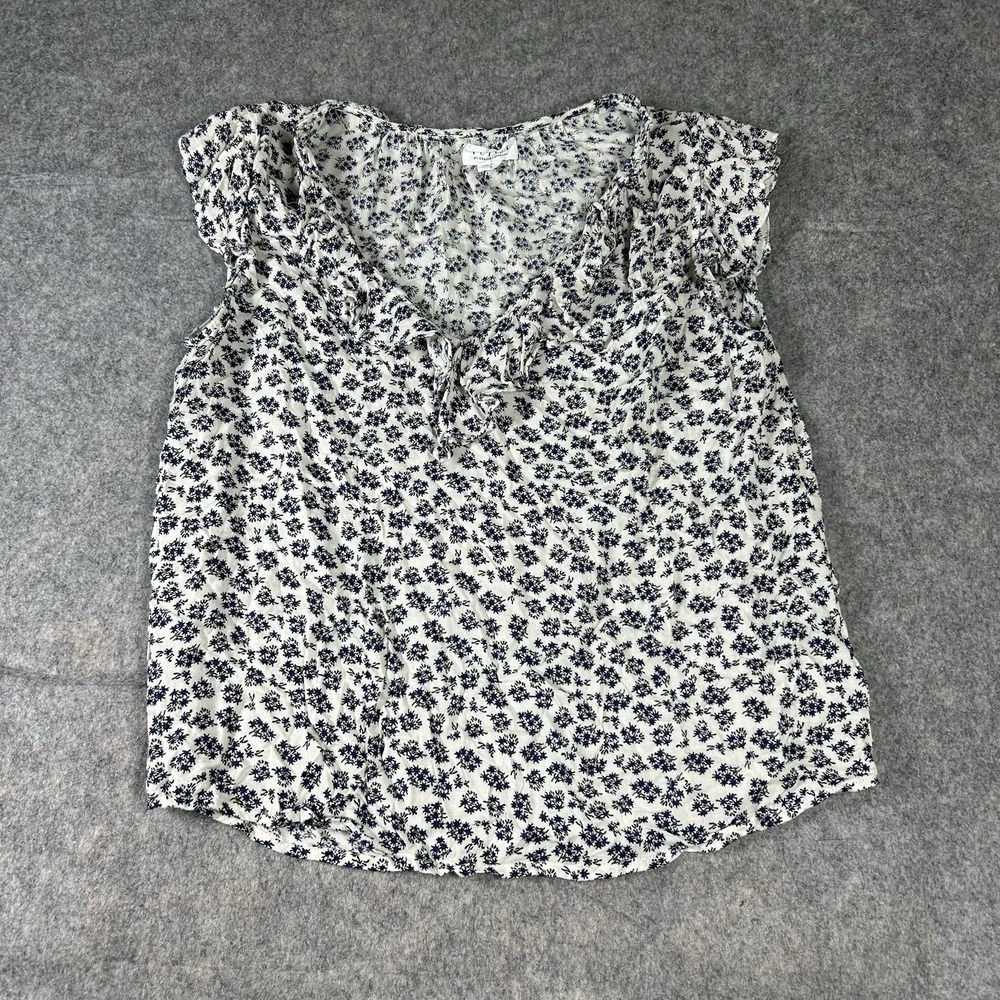 Velvet By Spencer And Graham Top Women's Size Small S Tirion Floral Ruffle